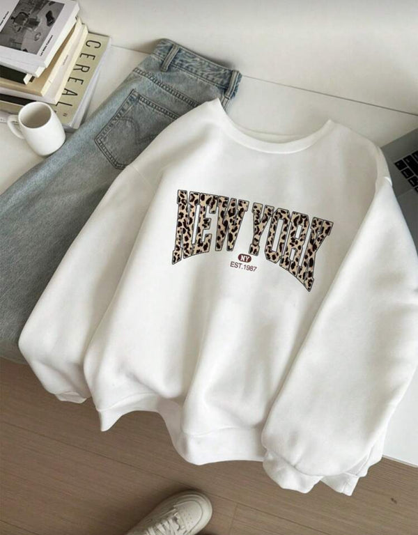 Leopard New York Sweatshirt 🤍🐆